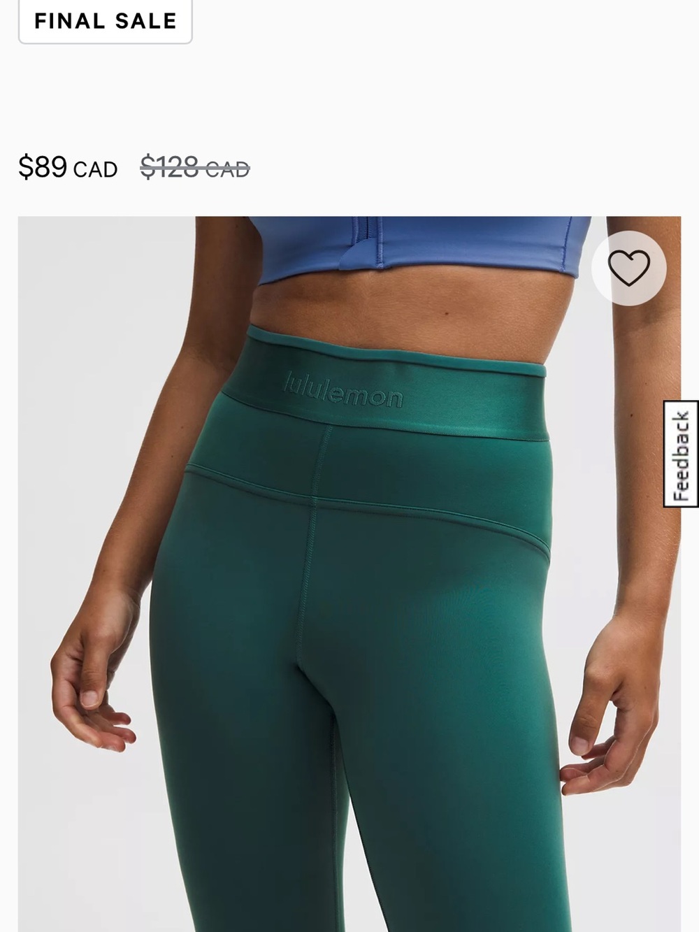 Lululemon License to Train Navy High-Rise Leggings 25” - Picture 7 of 10